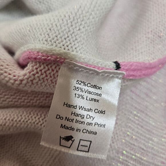 Hello Sanrio x JapanLA knit Hello Kitty metallic oversized sparkle sweater RARE - Picture 11 of 16